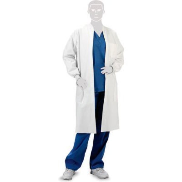 Haz Mat Dqe. DQE MasCache Disposable Lab Coats, XL, 10/Box MC4012XL